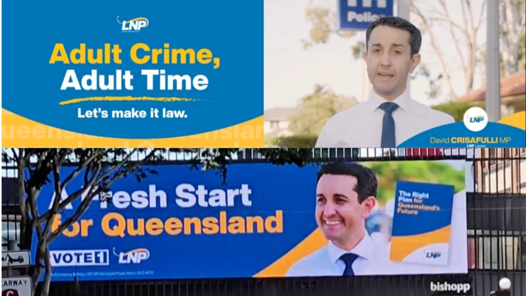 Liberal Party MP, David Crisafulli Queensland State Election Campaign Advertising, October 2024